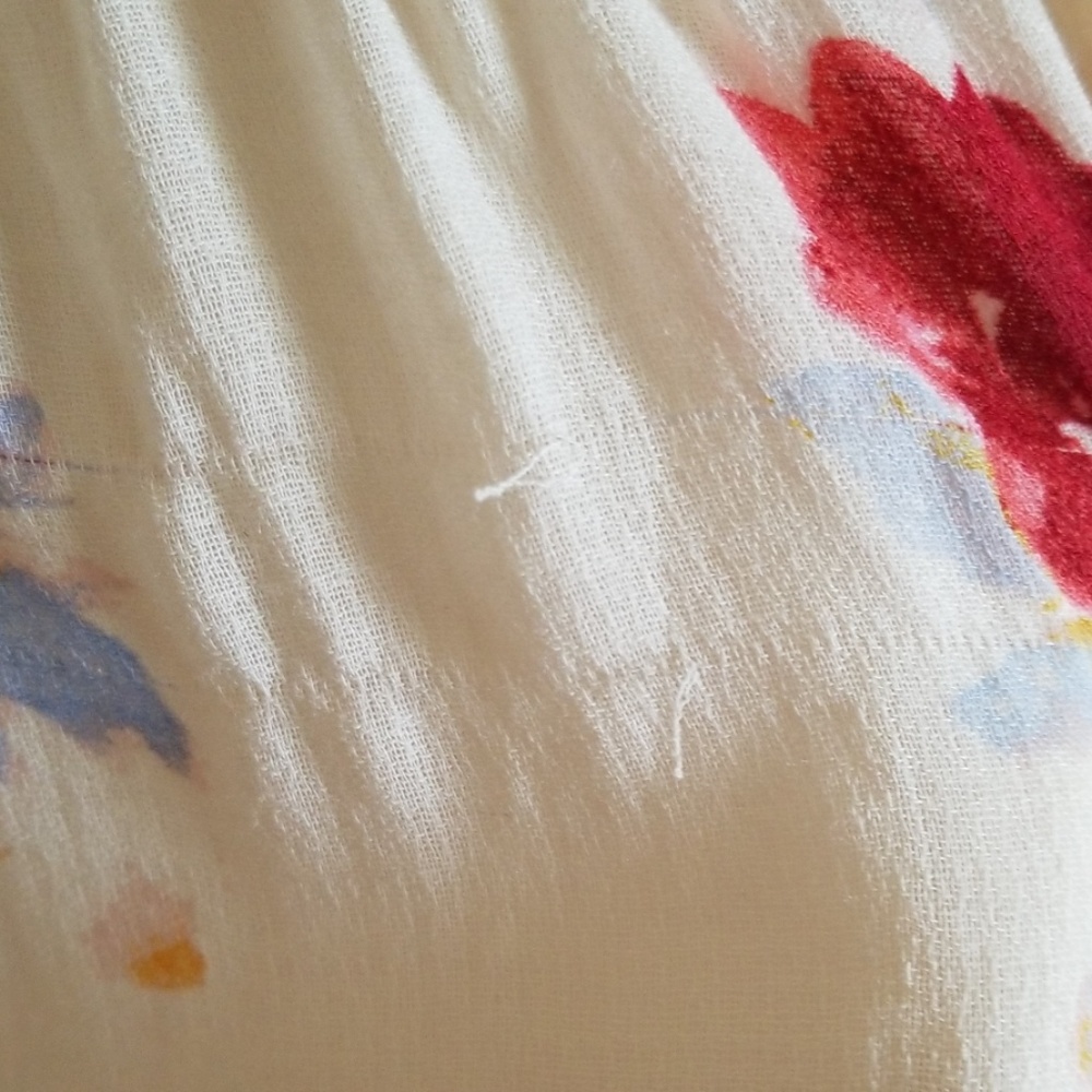 Lucky Brand Floral Drawstring Surplice Midi Dress - Picture 4 of 8